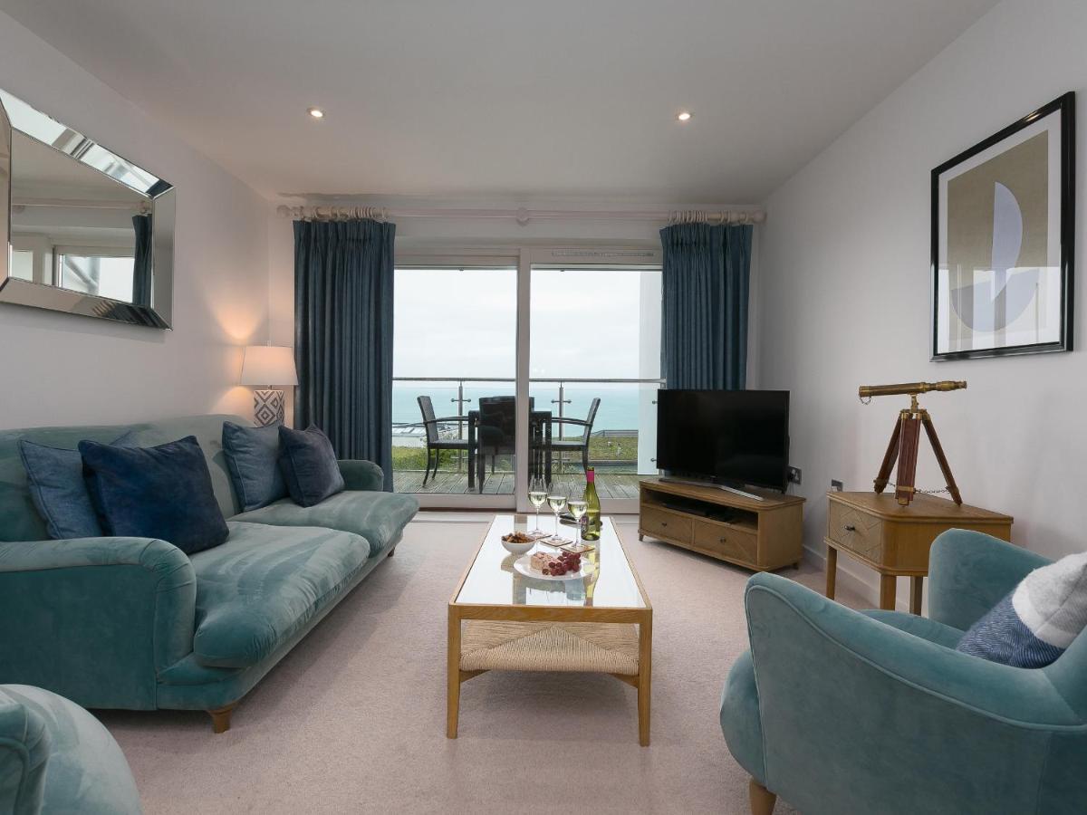 Ferienwohnung Far Cliffs St Ives Exterior foto